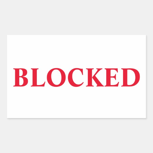 Blocked Sticker (Front)