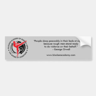 Blocker Academy of Martial Arts Bumper Sticker