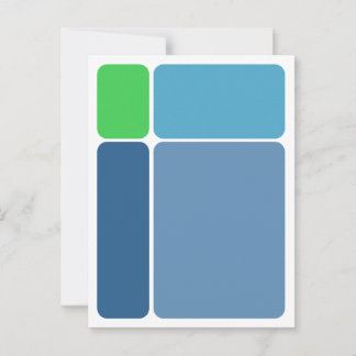 Blocks Abstract Design Postcard