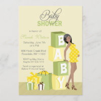 Blocks Baby Shower Neutral African American