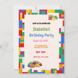 Blocks Birthday Party Invitation<br><div class="desc">Build an unforgettable birthday celebration with our Blocks Bash Birthday Party Invitation! Perfect for young Blocks enthusiasts and imaginative builders, this playful invite features a vibrant and colourful brick design. Personalise it to create a fun and engaging Blocks themed party that encourages creativity and constructive play. Available for digital download...</div>