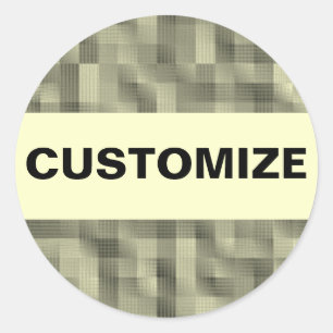 Blocks Classic Round Sticker