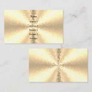 Blocks in Gold, 3D Rainbow Business Card