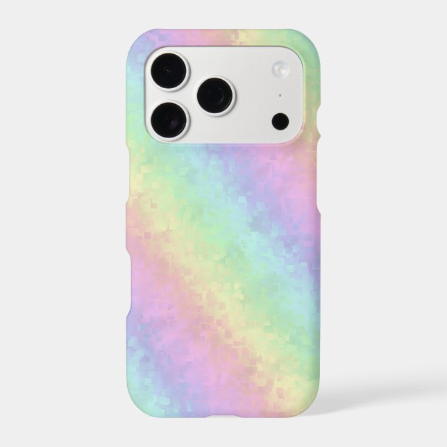 Blocks in Pastel Colours 3D Rainbow Art (Back)