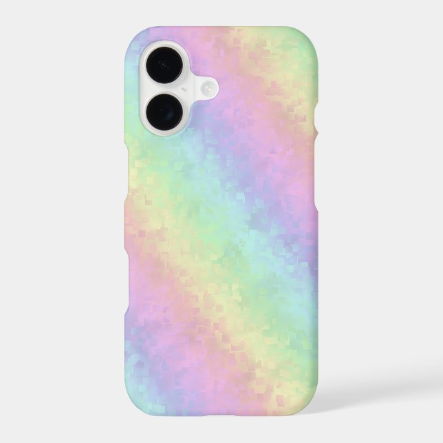 Blocks in Pastel Colours 3D Rainbow Art (Back)