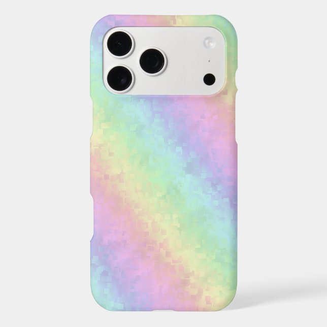 Blocks in Pastel Colours 3D Rainbow Art (Back)