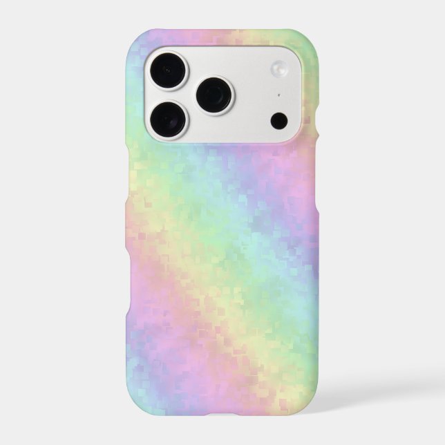 Blocks in Pastel Colours 3D Rainbow Art (Back)