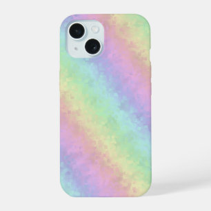 Blocks in Pastel Colours 3D Rainbow Art iPhone 15 Case