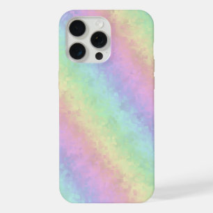 Blocks in Pastel Colours 3D Rainbow Art iPhone 15 Pro Max Case