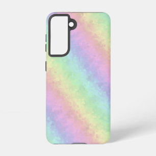 Blocks in Pastel Colours 3D Rainbow Art Samsung Galaxy Case