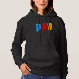Blocks Master Dad Brick Builder Cool Builder Dad Hoodie