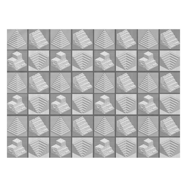 Blocks Maze Puzzle Tablecloth (Front (Horizontal))