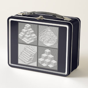 Blocks Maze Puzzle Tote Bag Metal Lunch Box