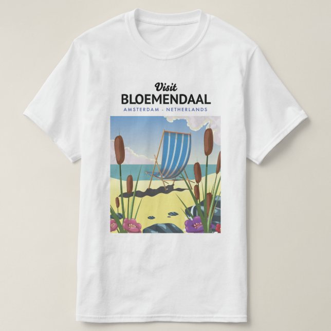 Bloemendaal Amsterdam Travel poster T-Shirt (Design Front)