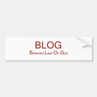 BLOG BUMPER STICKER