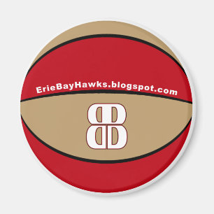 Blog Talk BayHawk basketball magnet