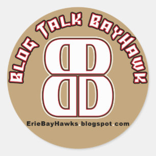 Blog Talk BayHawk Gold Stickers