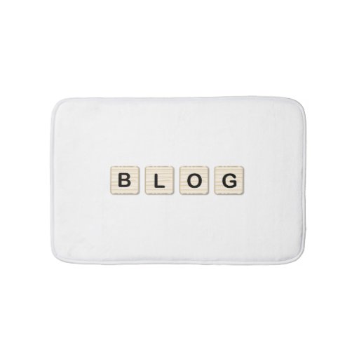 Image of Blog Wooden Letters Bath Mat
