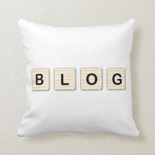 Image of Blog Wooden Letters Cushion