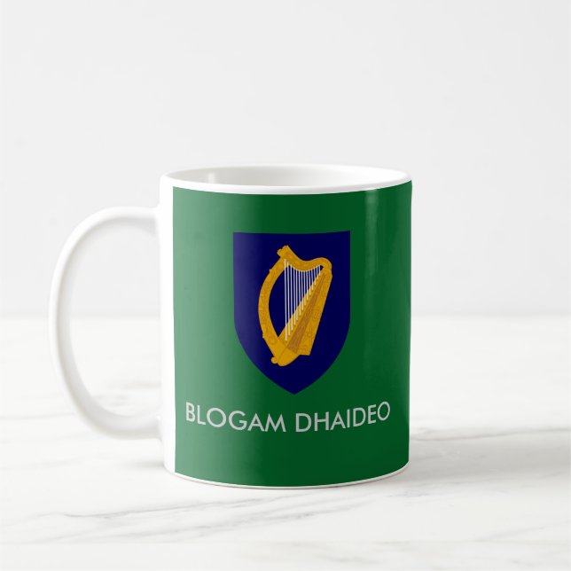 Blogam Dhaideo - Grandad's Cuppa in Irish Gaelic Coffee Mug (Left)