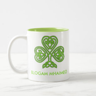 Blogam Mhaimeó - Grandma's Cuppa in Irish Gaelic Two-Tone Coffee Mug