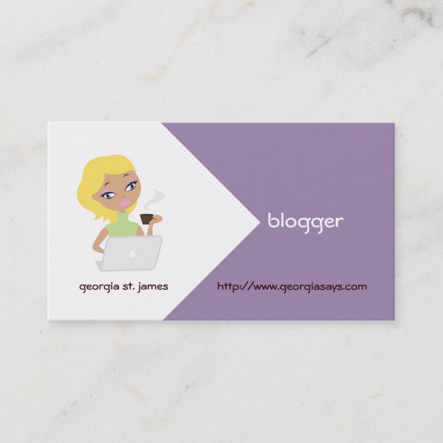 Blogger Business Cards (Front)
