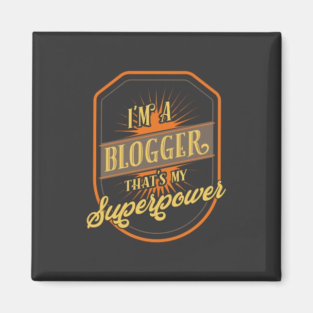 Blogger Magnet (Front)