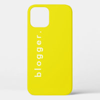 Blogger Vibrant Yellow Simple Modern Business