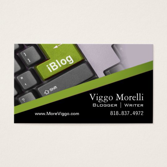 Blogger Writer Editor Internet WordPress Blog Business Card