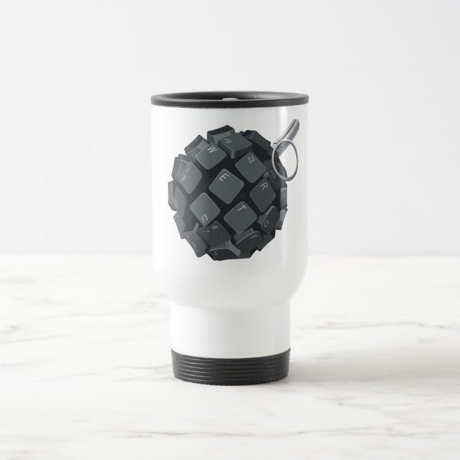 Bloggers grenade travel mug (Center)