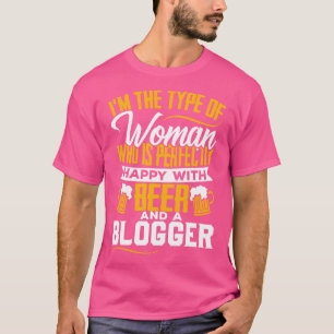 Bloggers Wife Girlfriend Blog Blogging T-Shirt