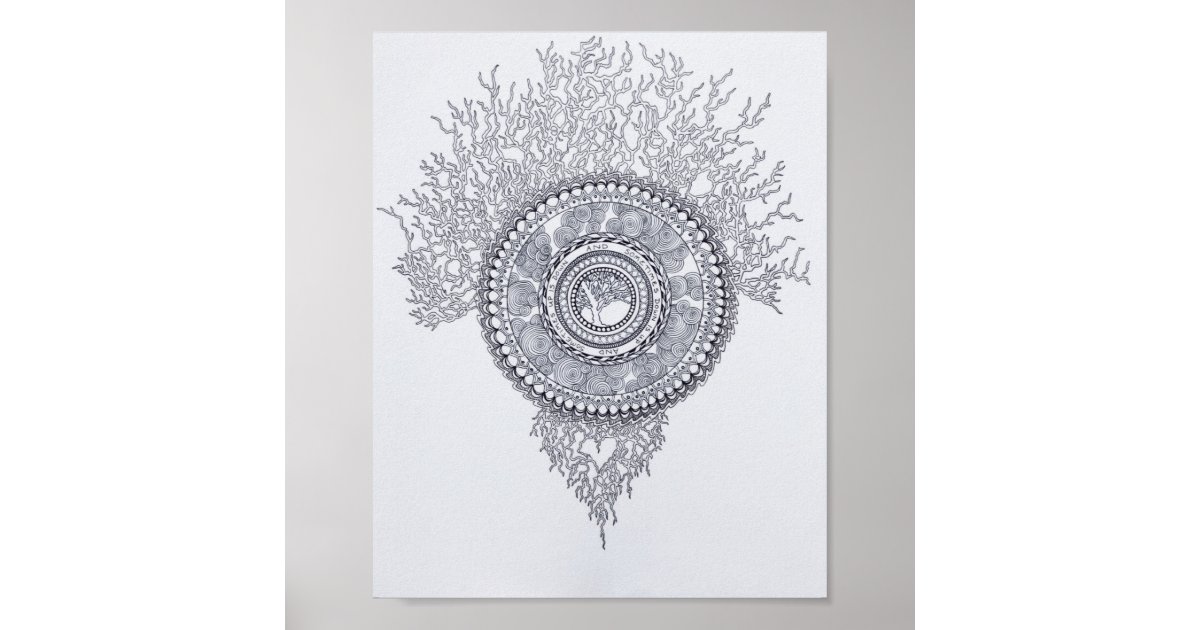 Bloggess colouring page poster Zazzle