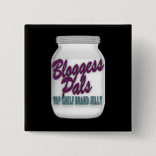 Bloggess Pals Top Shelf Square Button