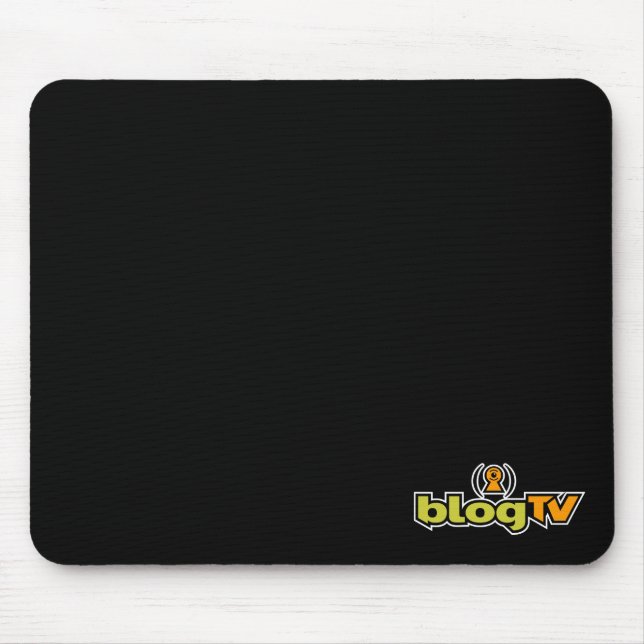 BlogTV Mouse Pad (Black) (Front)