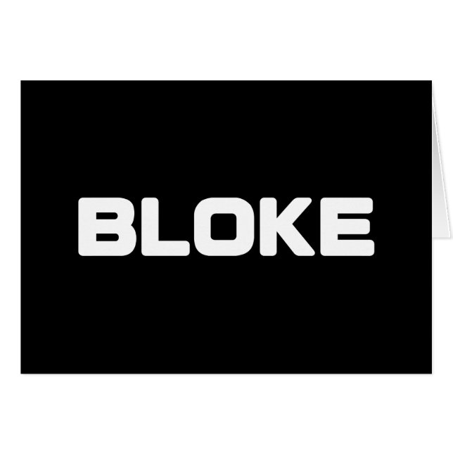 BLOKE CARD (Front Horizontal)