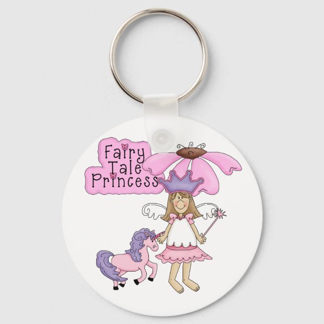Blond Fairy Tale Princess Key Ring (Front)