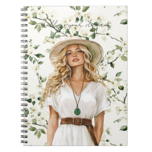 Blond Female Follow Your Dreams Notebook