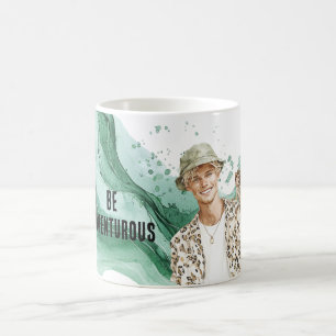 Blond Guy with Monkey Coffee Mug