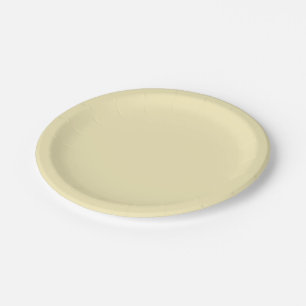 Blond (solid color) Paper Plate