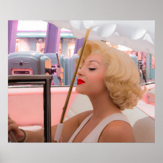 Blonde and the 50's poster