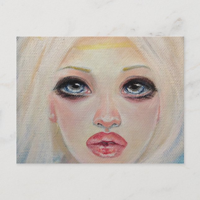 Blonde angel postcard (Front)