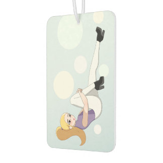 Blonde Anime Girl Car Air Freshener