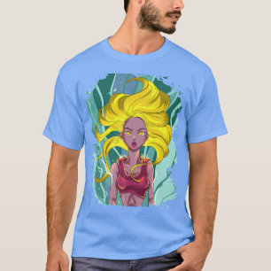 Blonde Anime Girl Japanese Otaku Kawaii Clothes An T-Shirt