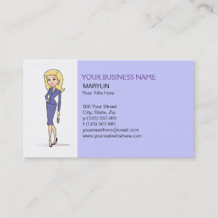 Blonde Avatar Business Card