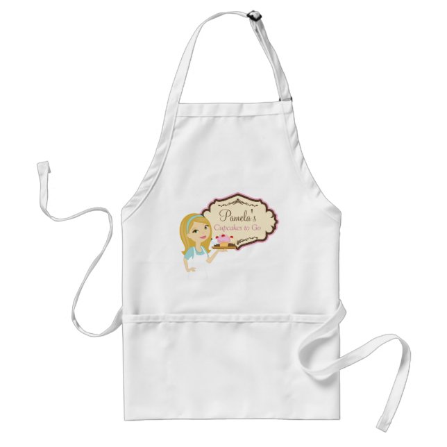 Blonde Baker Cupcake D12 Apron 2 (Front)