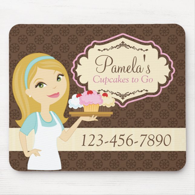 Blonde Baker Cupcake D12 Company Mousepad 3 (Front)
