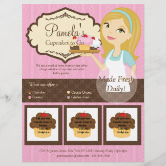 Blonde Baker Cupcake D12 Flyer with Photos D2