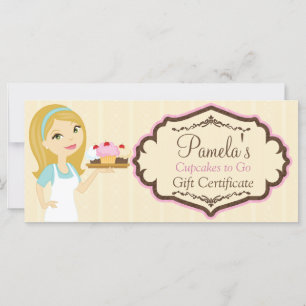 Blonde Baker Cupcake D12 Gift Certificate 1
