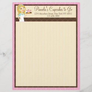 Blonde Baker Cupcake D12 Letterhead 1