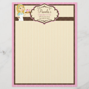 Blonde Baker Cupcake D12 Letterhead 2